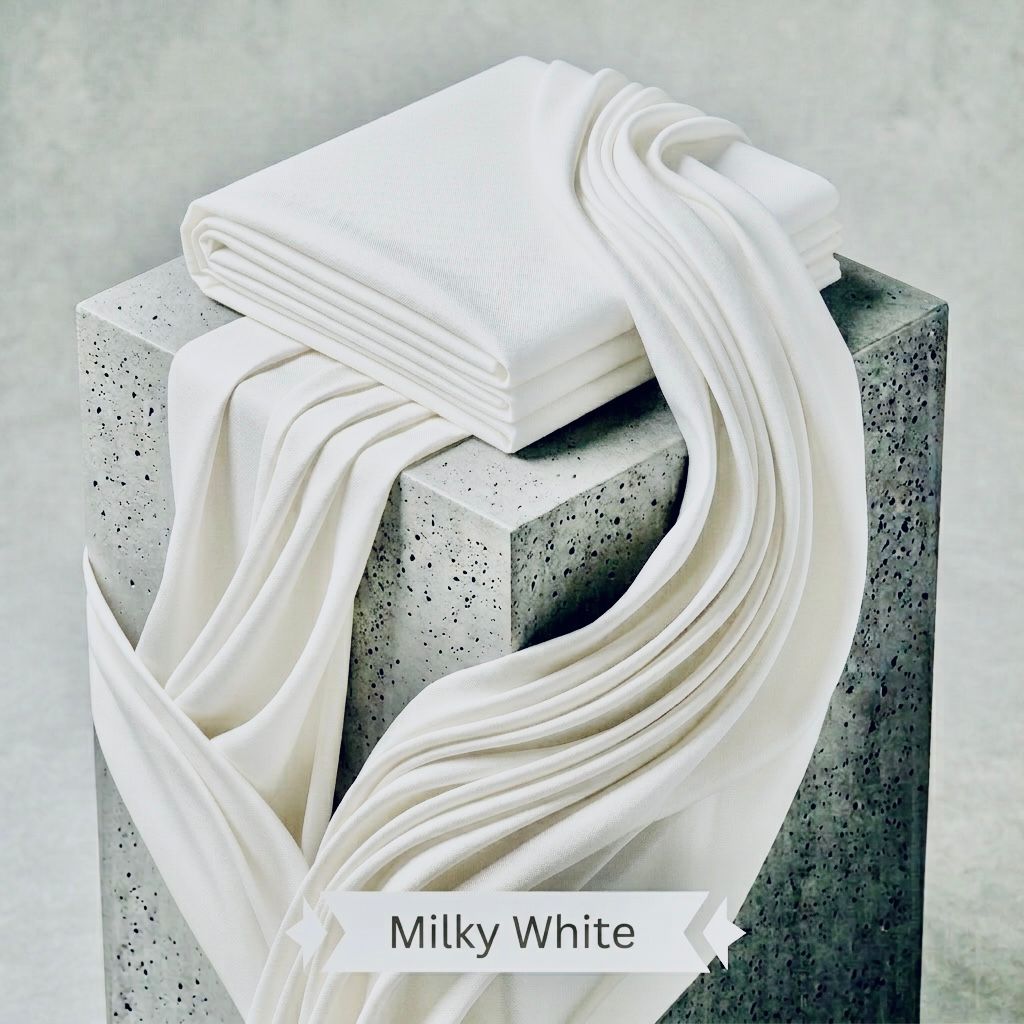 Signature Wash & Wear Boski Finished | Milky White