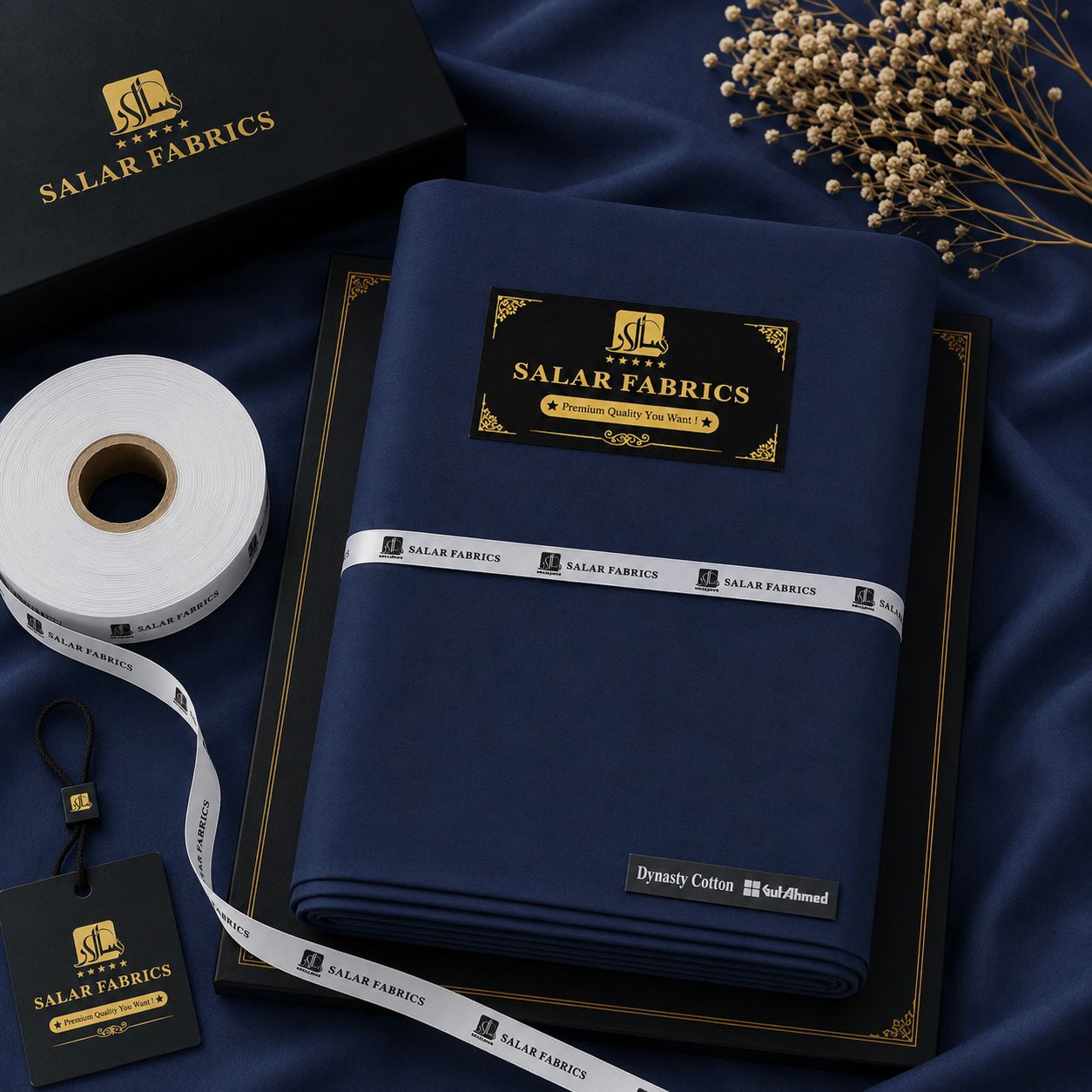 Dynasty Cotton Navy Blue